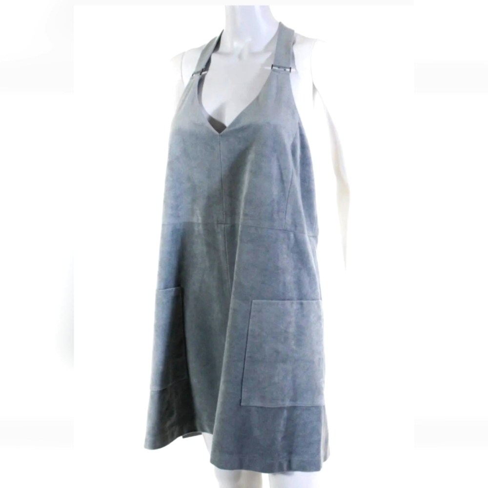 NWT BCBG MaxAzria blue backless dress medium
